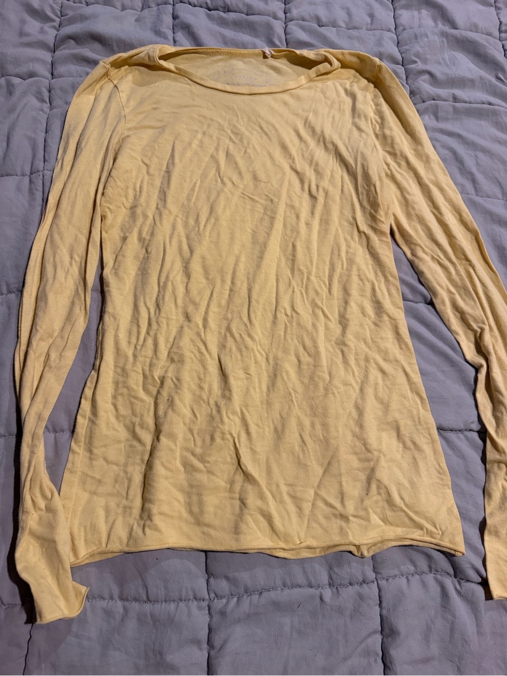 Energie Soft Pale Yellow Long Sleeve Top